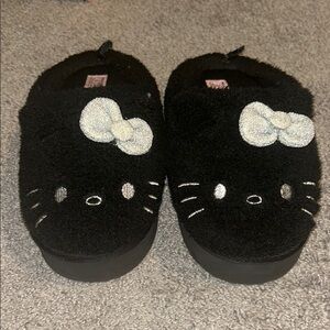 Black Hello Kitty Slippers